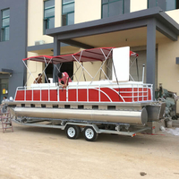 Ponton en aluminium et bateau de maison et de travail