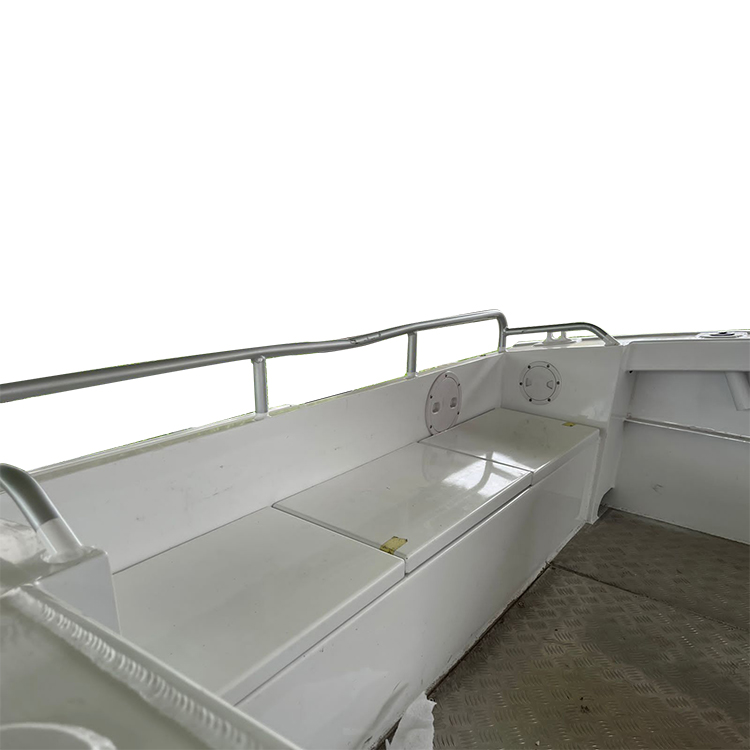 Bateau en aluminium pour eaux peu profondes à peinture durable