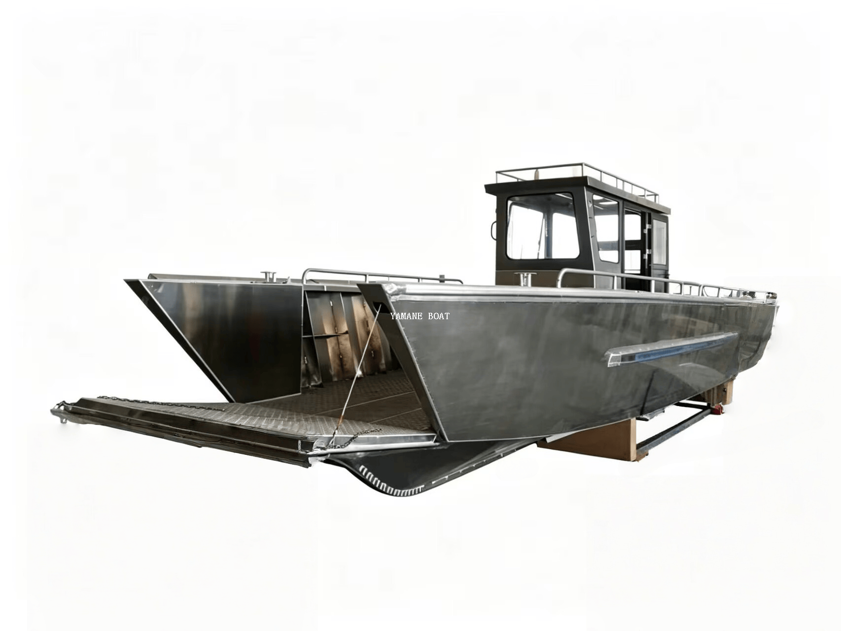 Bateau de débarquement en aluminium de 30 pieds avec cabine capitaine fermée 