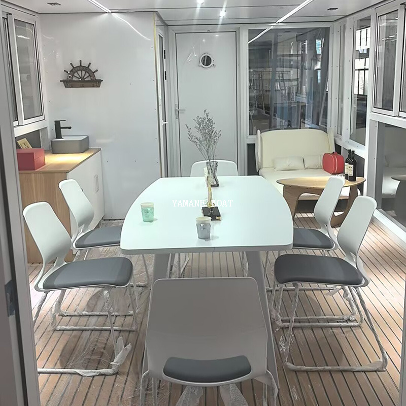 Bateau ponton en aluminium SG1150N 11,5 m, yacht Yamane