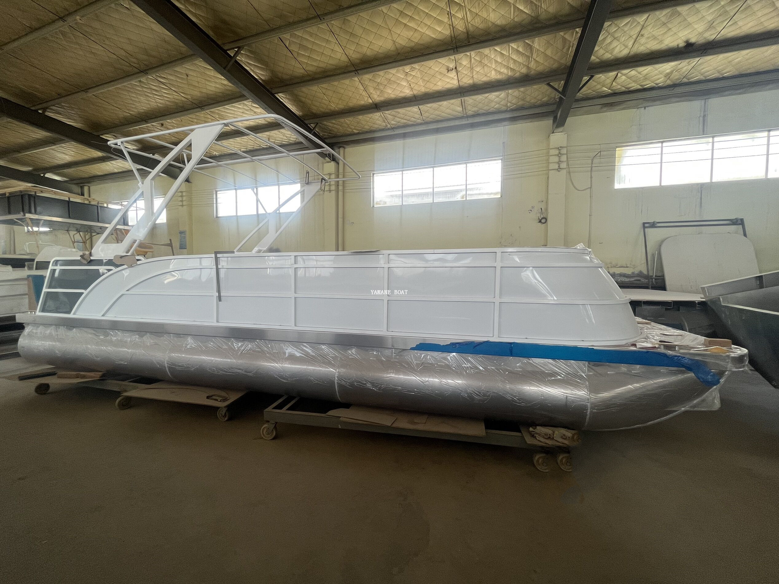 Barge flottante d'eau de bateau ponton en aluminium de 19 pieds