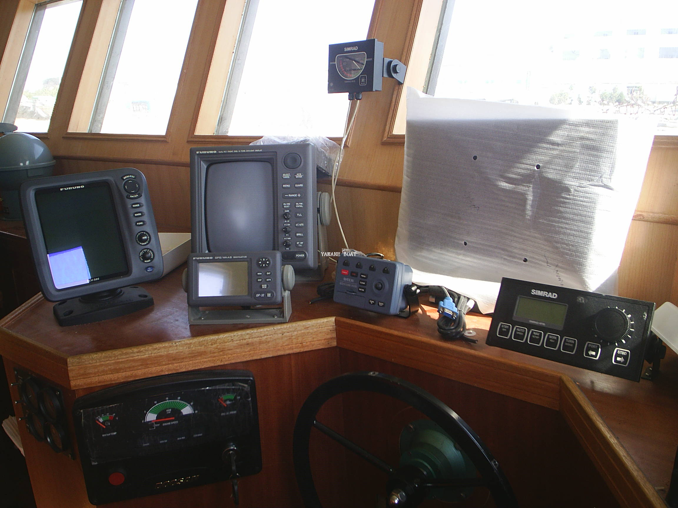 Bateau de pêche à la crevette de thon de mer palangrier en fibre de verre de 12,3 m 