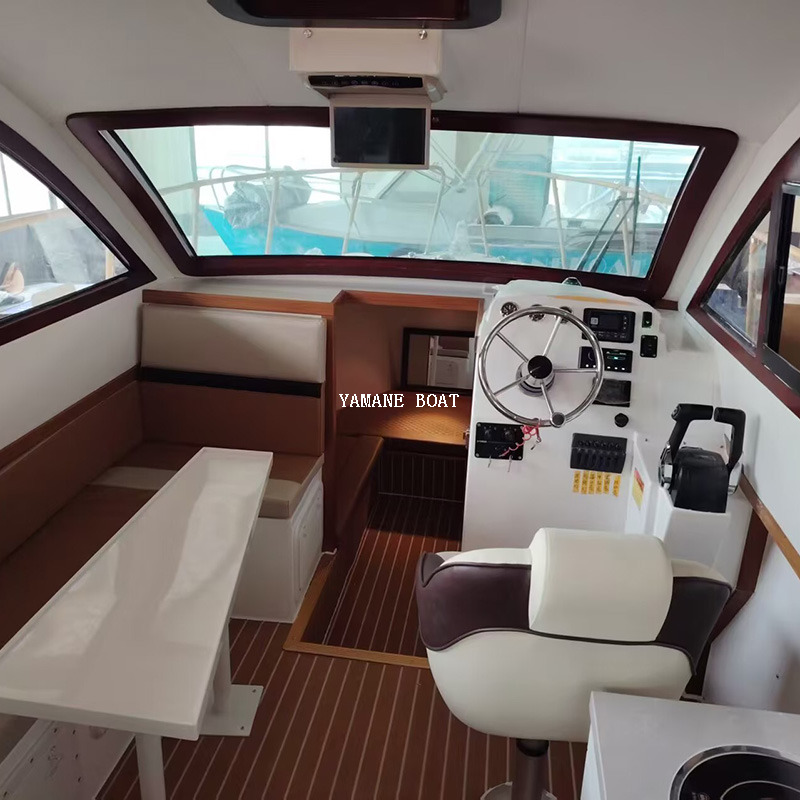 Yacht de bateau de pêche en fibre de verre à cabine complète de 9,5 m