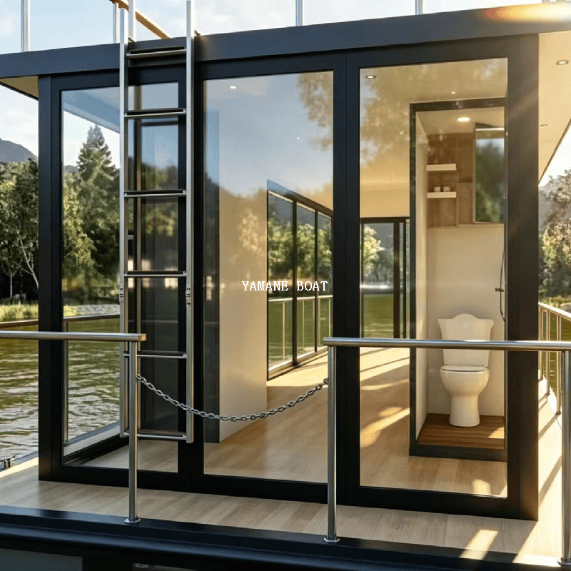 Bateau ponton en aluminium de 12 m, yacht Yamane Ryu