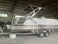 Barge flottante d'eau de bateau ponton en aluminium de 19 pieds