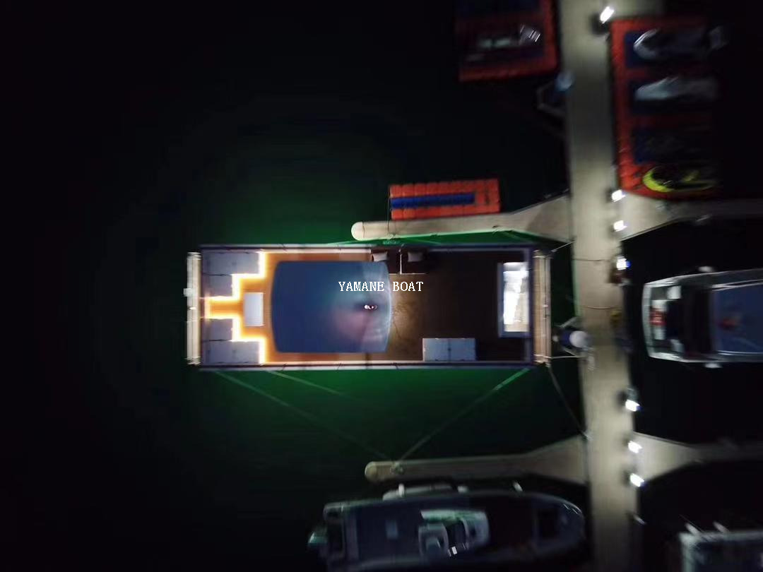 Bateau de maison de ponton vivant en aluminium de certification CE de 11,5 m 