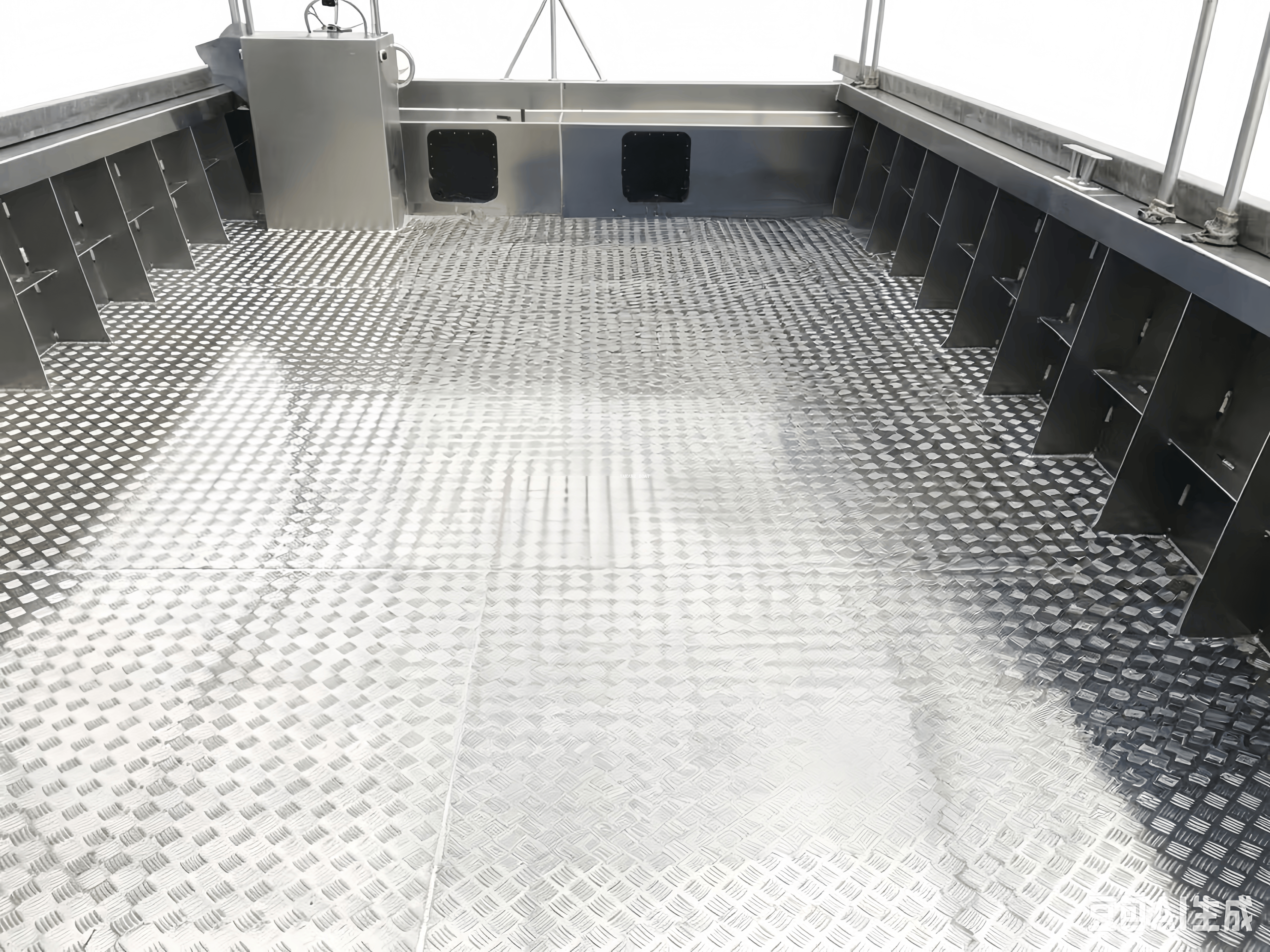 Barge de débarquement en aluminium de 11 m avec grande proue ouverte