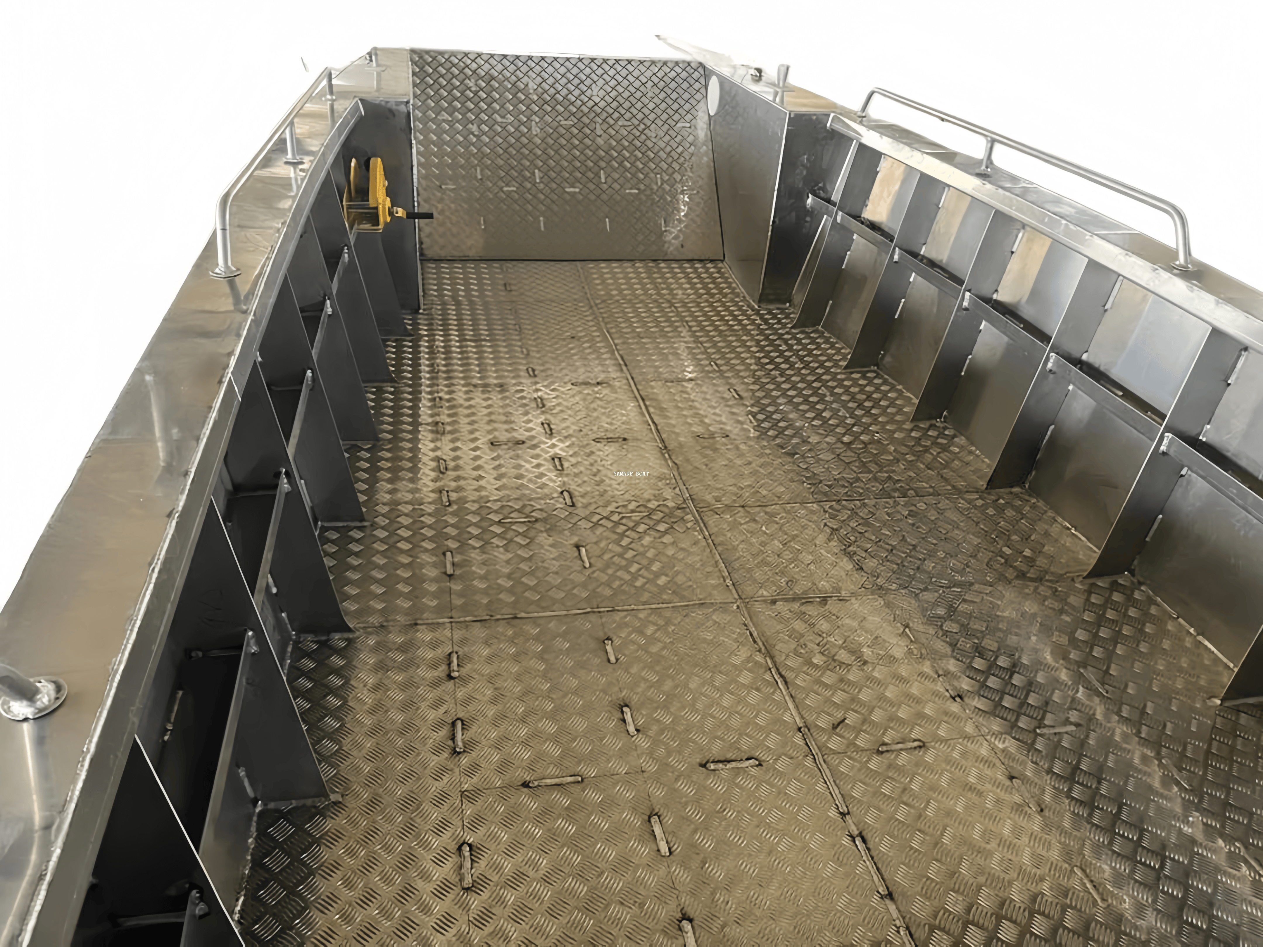 Péniche de débarquement en aluminium de 8 m avec dessus en T 