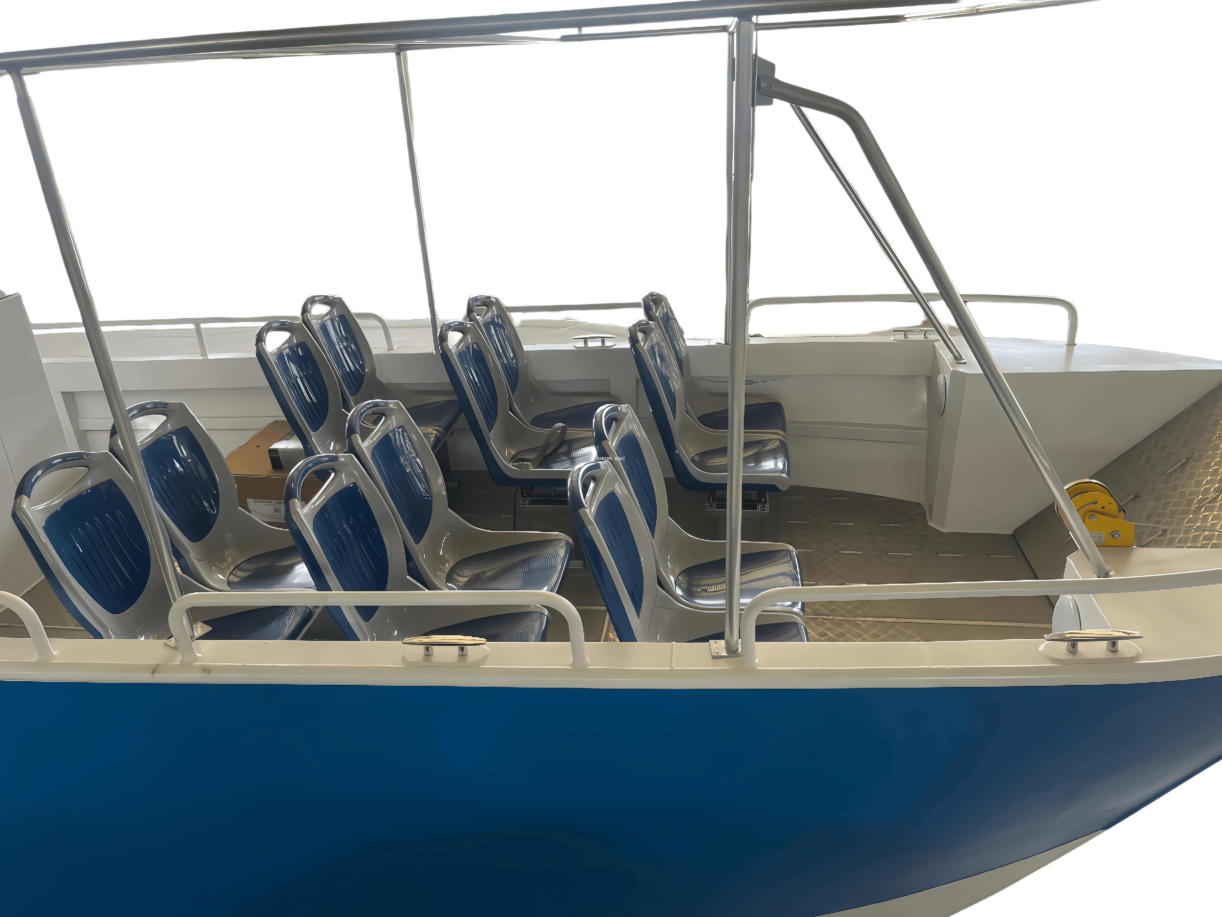 Bateau à passagers catamaran en aluminium ouvert de 32 pieds avec 20 sièges 