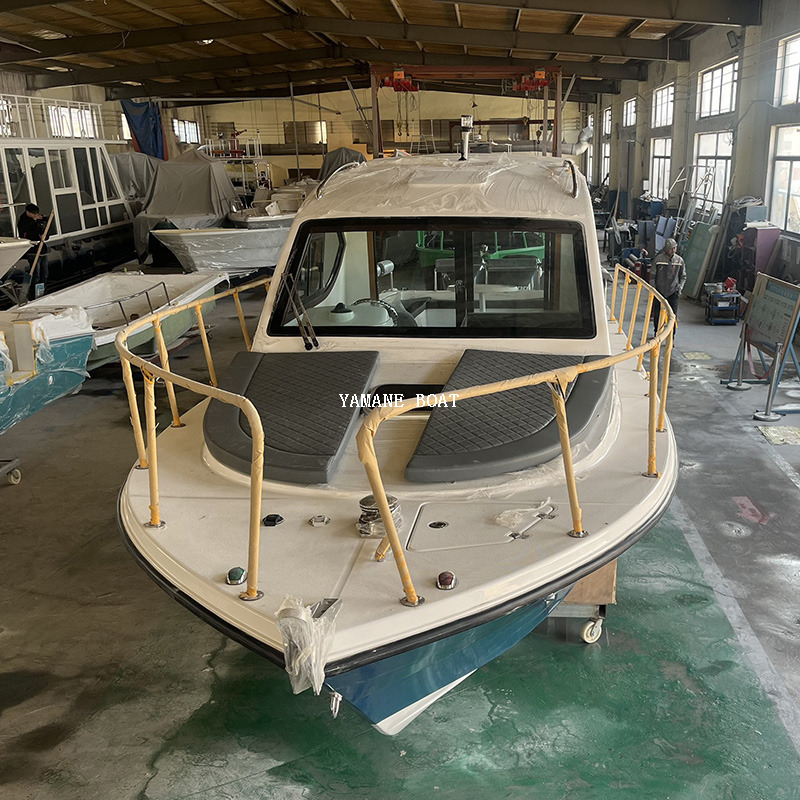 Yacht de bateau de pêche en fibre de verre à cabine complète de 9,5 m