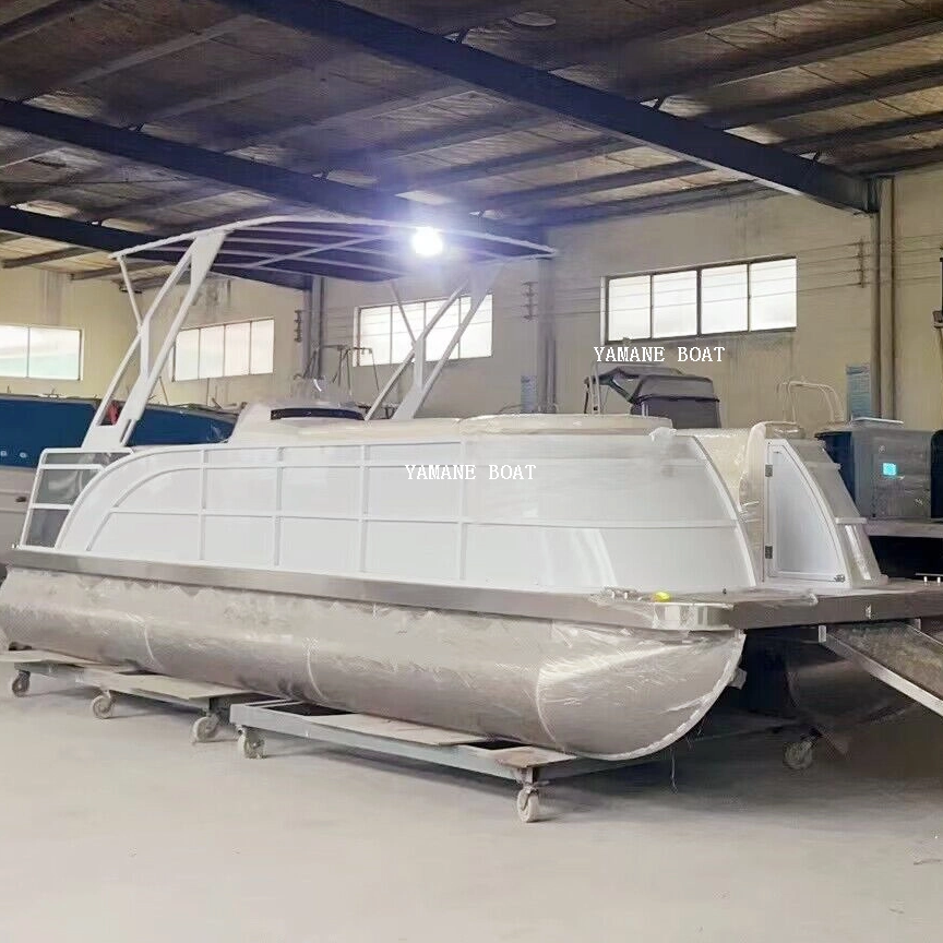 Barge flottante d'eau de bateau ponton en aluminium de 19 pieds