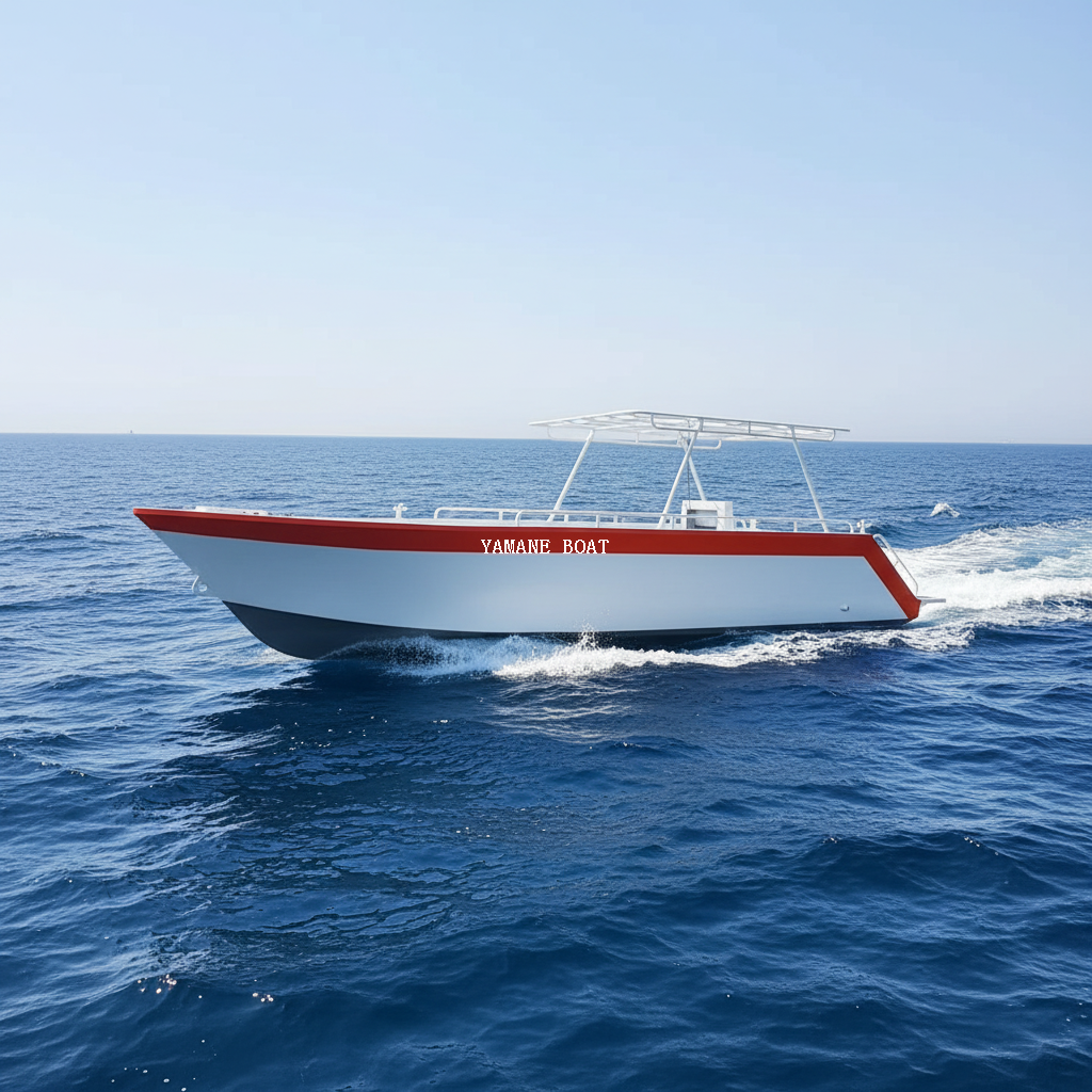 Yacht à grande vitesse de bateau de pêche de chapiteau en aluminium de 32 pieds 9,7 m