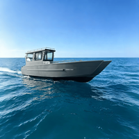 Bateau de débarquement en aluminium de 30 pieds avec cabine capitaine fermée 