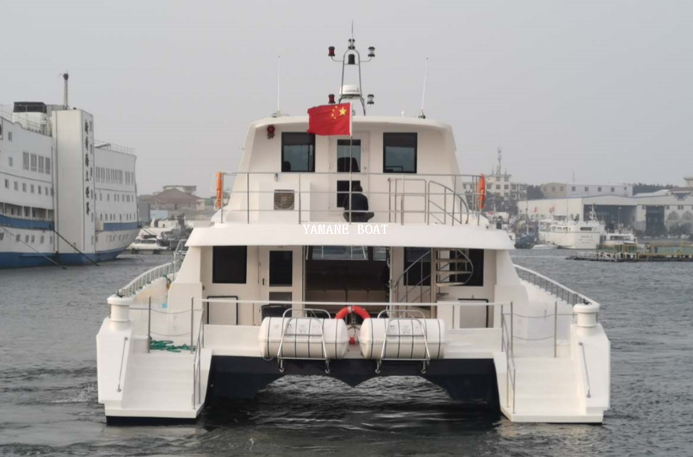 Catamaran de luxe en fibre de verre de 65 pieds pour le transport en ferry et la fête 