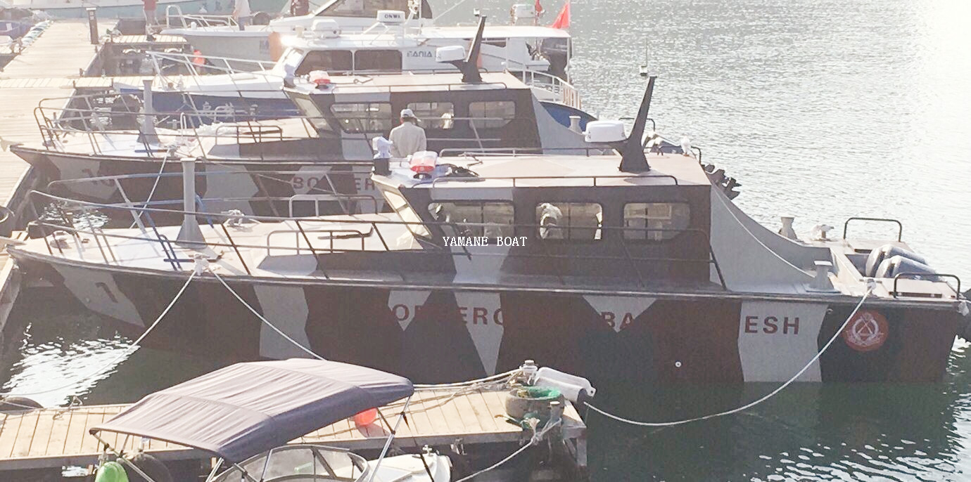 Bateau de police de patrouille en aluminium à vitesse rapide de 36 pieds 