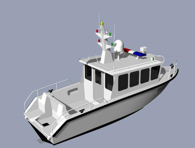 Feux de navigation de la console centrale Bateau en aluminium offshore