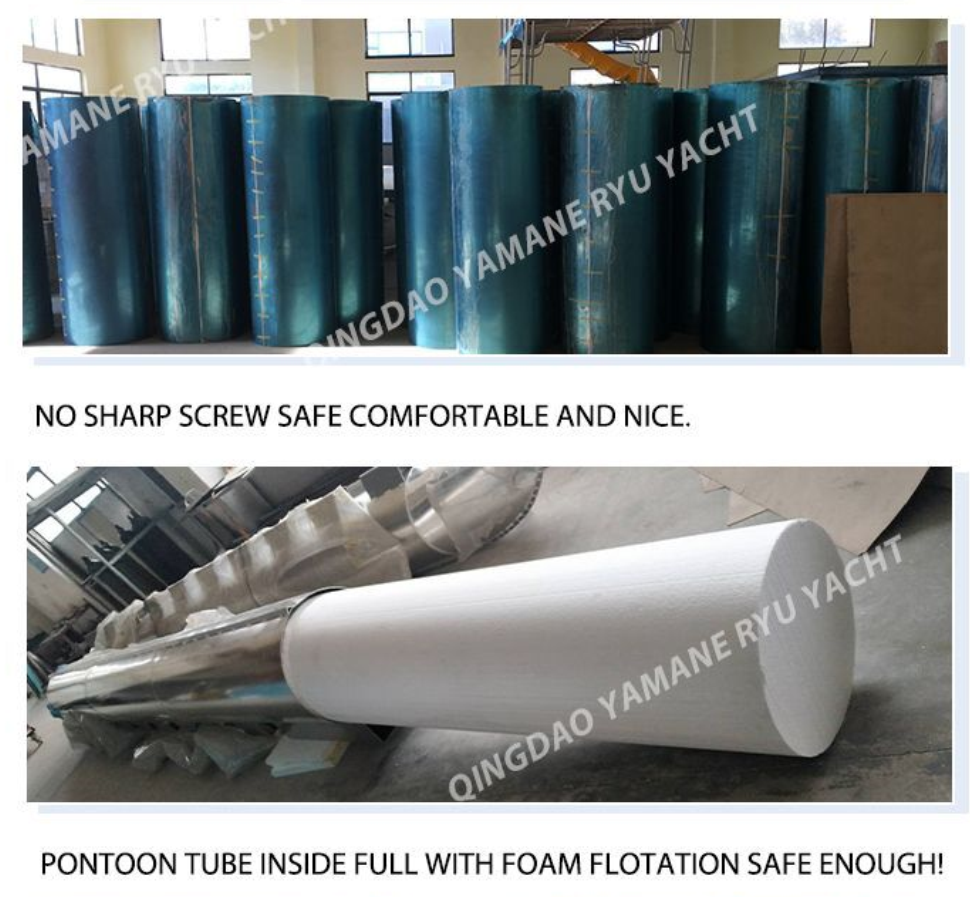 PHOTO DE PRODUCTION DE BATEAU PONTON EN ALUMINIUM -1