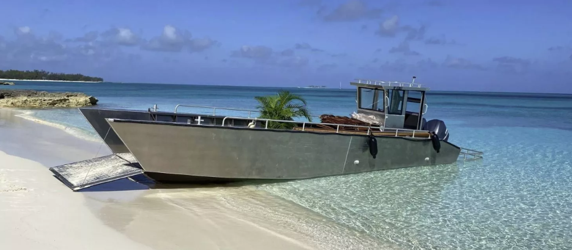 P&eacute;niche de d&eacute;barquement en aluminium