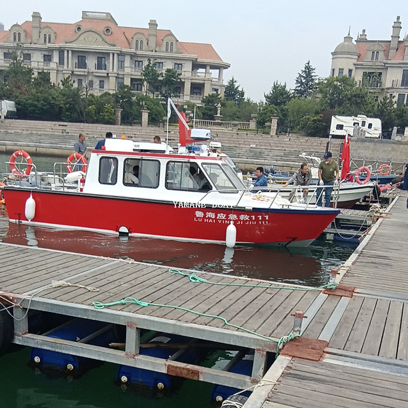Police en aluminium de bateau de travail de sauvetage de pilote de patrouille de 8,76 m