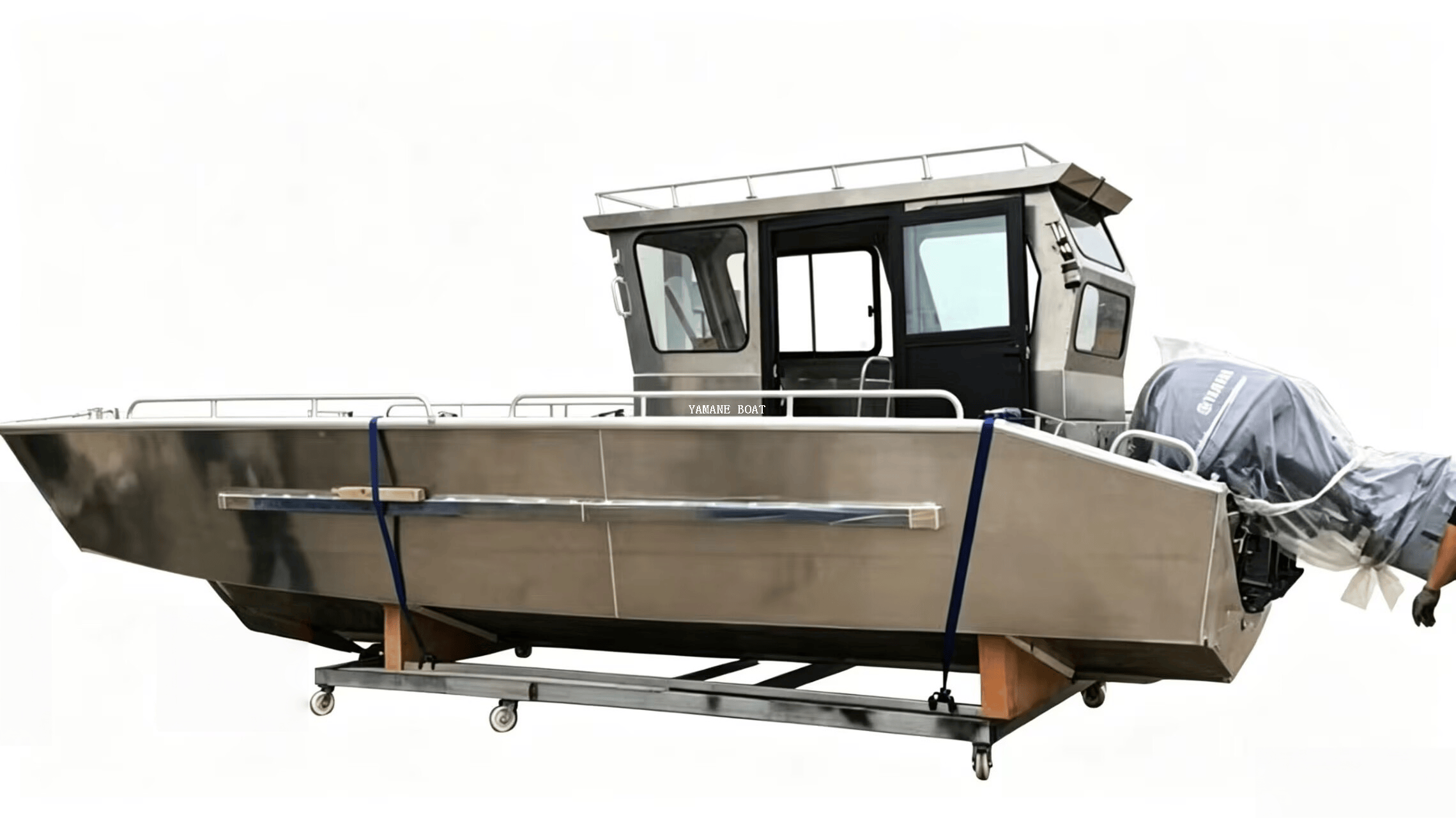 Bateau de débarquement en aluminium de 30 pieds avec cabine capitaine fermée 