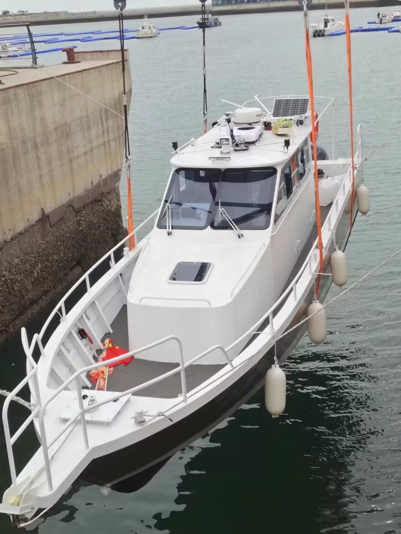 Bateau en aluminium d'océan de peinture antidérapante de haute qualité