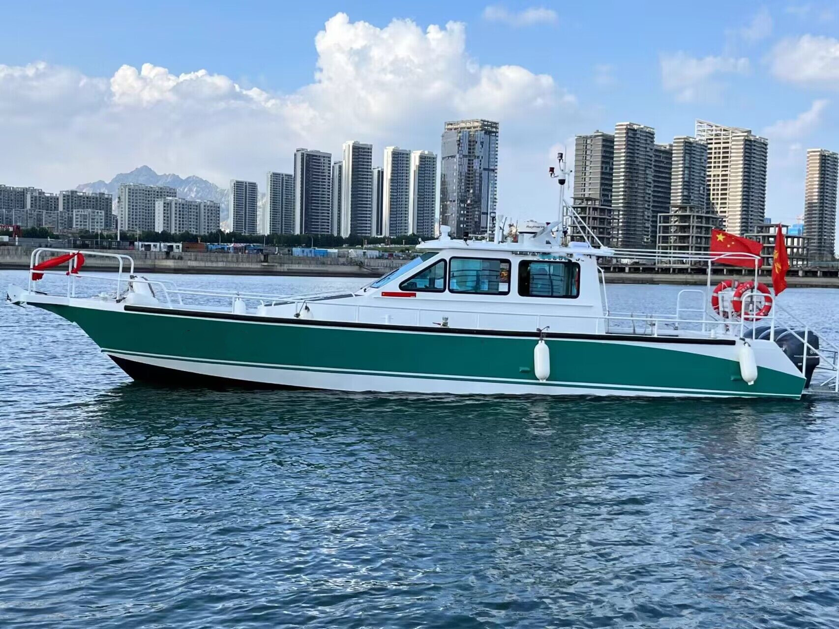 Bateau en aluminium d'océan de peinture antidérapante de haute qualité