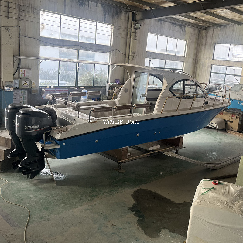 Yacht de bateau de pêche en fibre de verre à cabine complète de 9,5 m