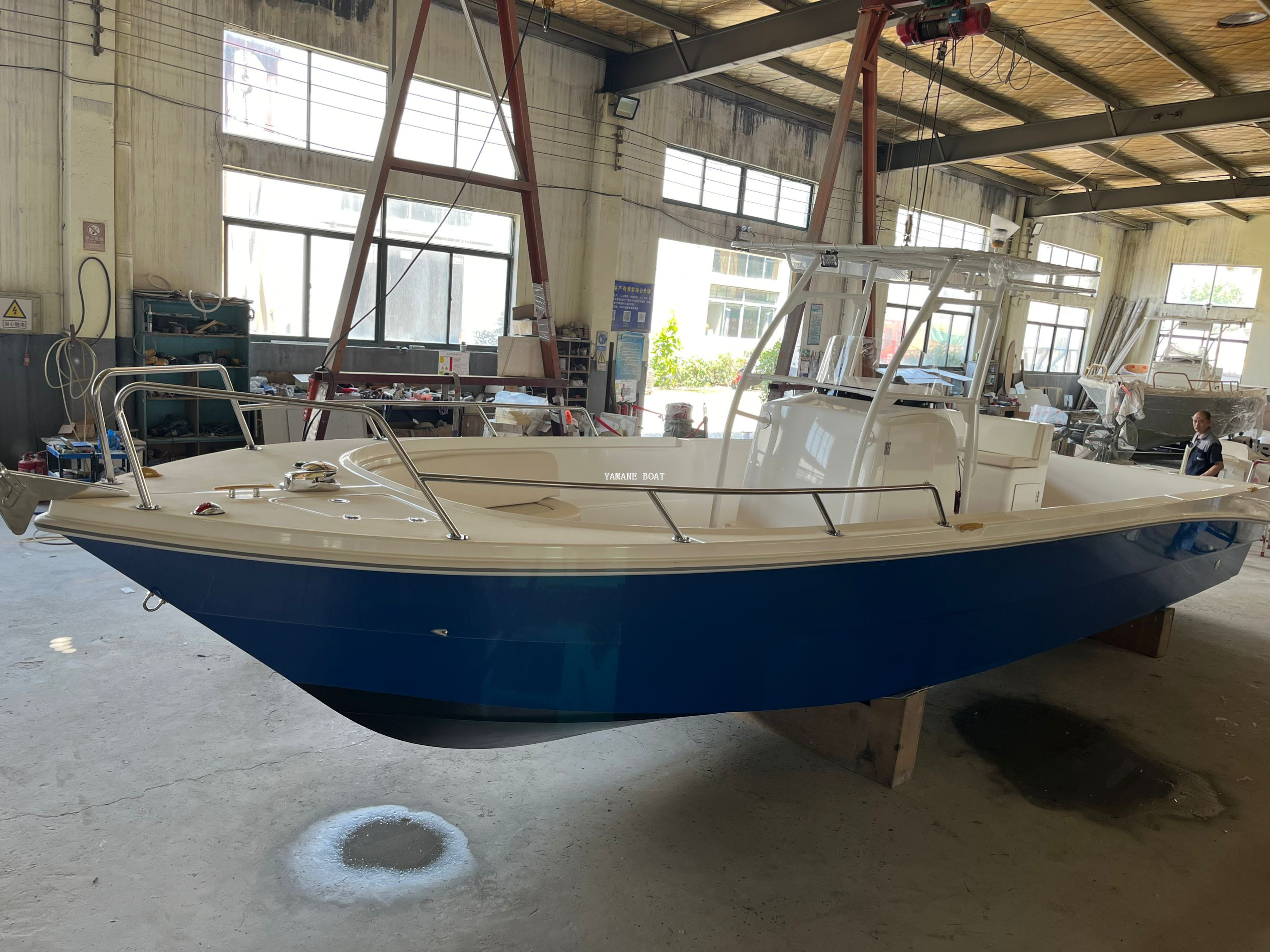 bateau de sports de yacht à grande vitesse de fibre de verre de 9m 30ft pour des loisirs