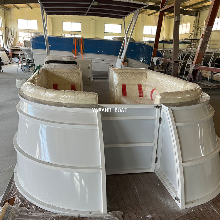 Barge flottante d'eau de bateau ponton en aluminium de 19 pieds