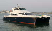 Catamaran de luxe en fibre de verre de 65 pieds pour le transport en ferry et la fête 