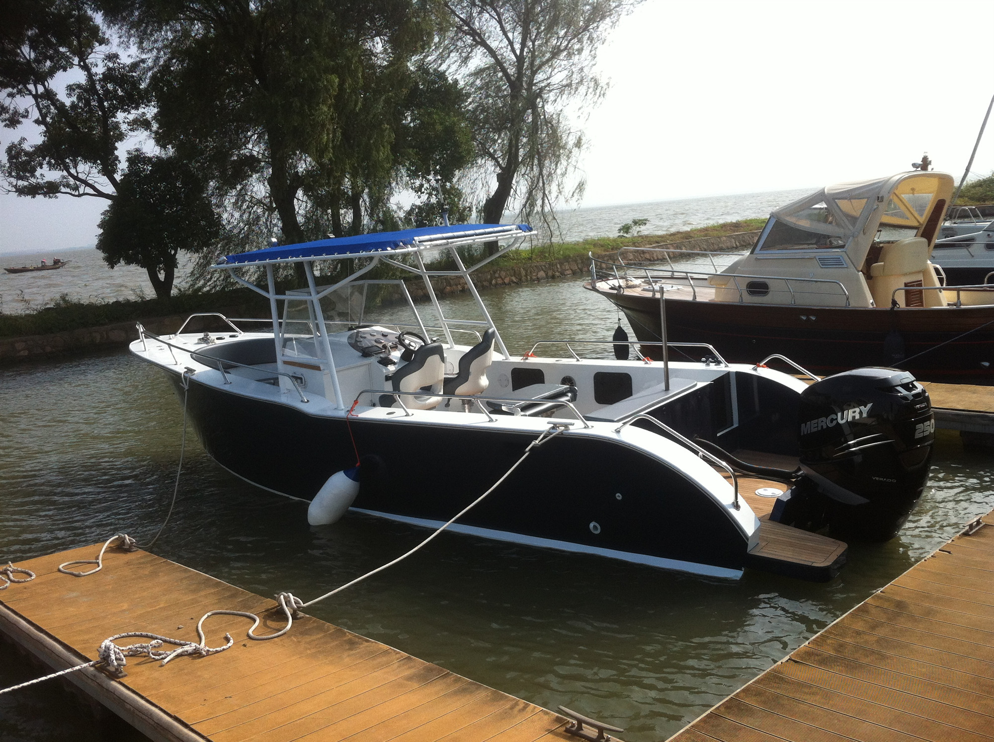 Bateau en aluminium offshore à peinture silencieuse