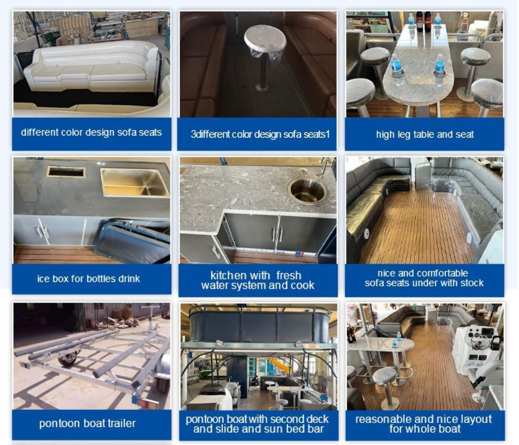 ponton BATEAU PRODUIRE D&Eacute;TAILS