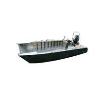Bateau de débarquement en aluminium de 27 pieds avec auvent en T pour le Canada 