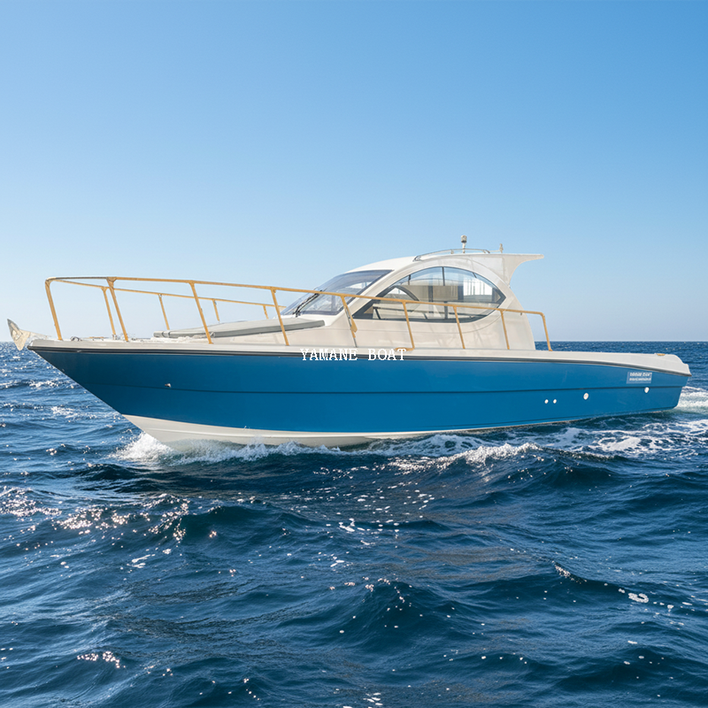 Yacht de bateau de pêche en fibre de verre à cabine complète de 9,5 m
