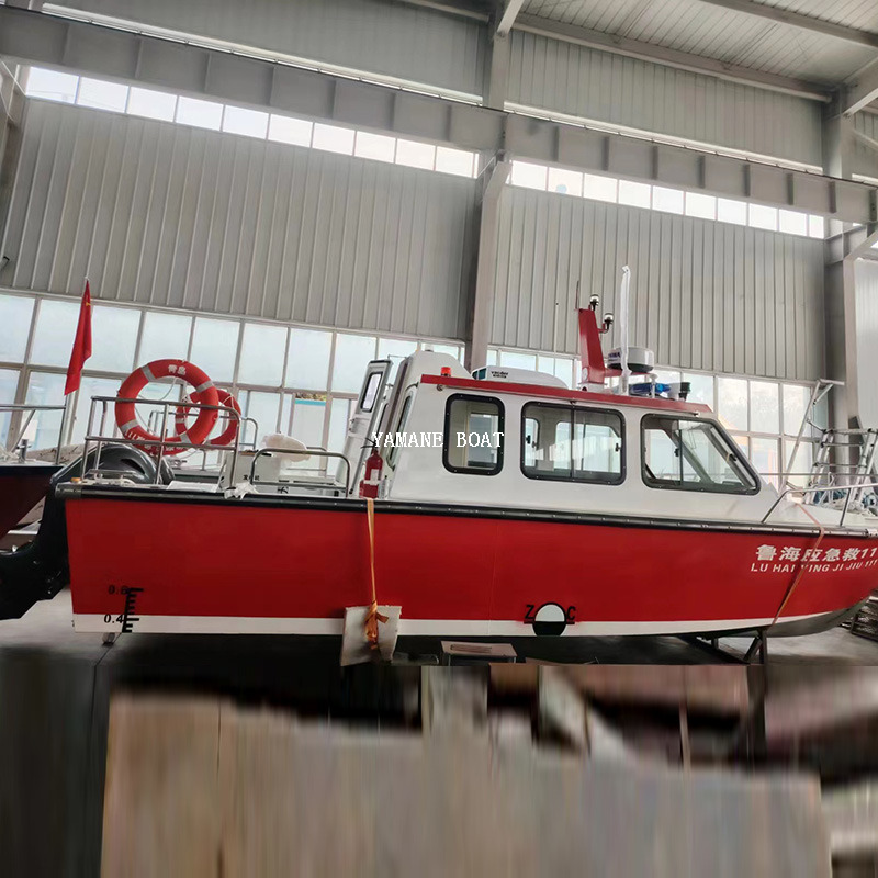Police en aluminium de bateau de travail de sauvetage de pilote de patrouille de 8,76 m