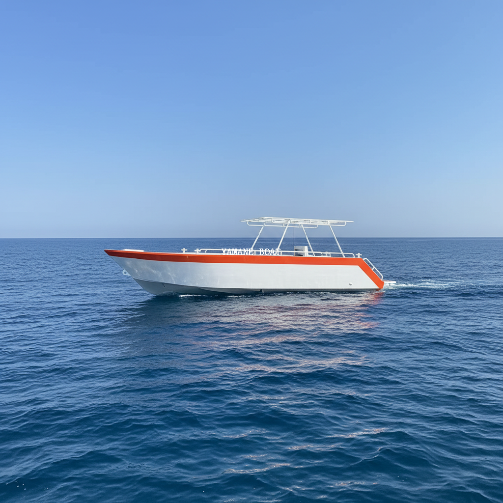 Yacht à grande vitesse de bateau de pêche de chapiteau en aluminium de 32 pieds 9,7 m
