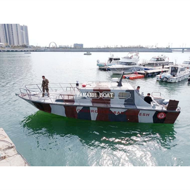 Bateau de police de patrouille en aluminium à vitesse rapide de 36 pieds 