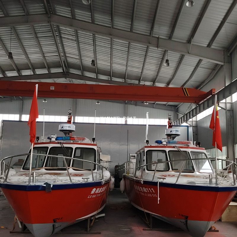Police en aluminium de bateau de travail de sauvetage de pilote de patrouille de 8,76 m