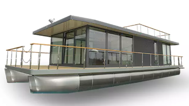 bateau ponton en aluminium