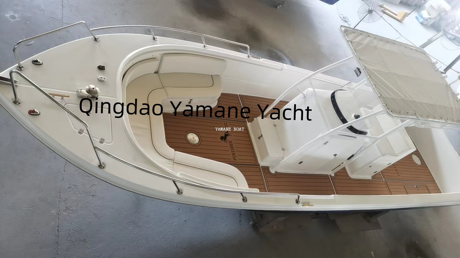 bateau de sports de yacht à grande vitesse de fibre de verre de 9m 30ft pour des loisirs
