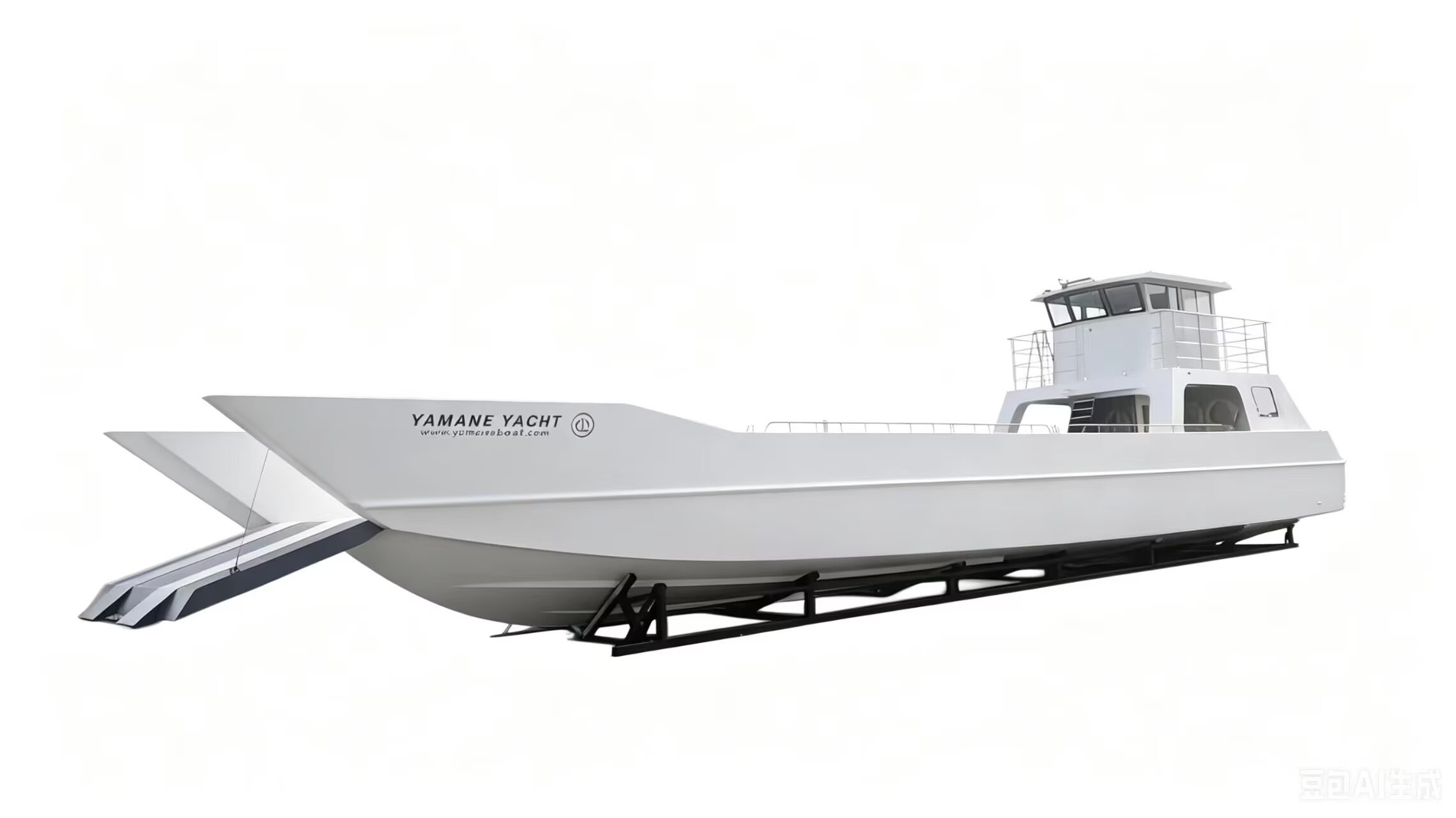 Péniche de débarquement en aluminium de 83 pieds avec quatre hors-bord Gaslion de 350 ch et haute vitesse 