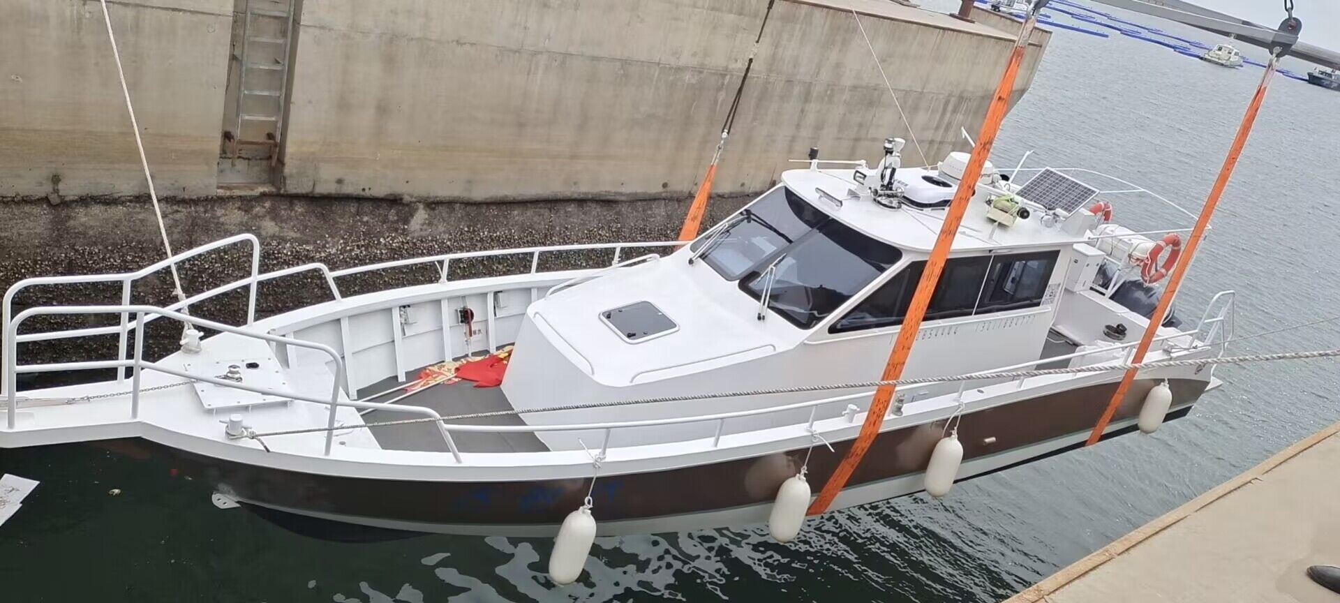 Bateau en aluminium d'océan de peinture antidérapante de haute qualité