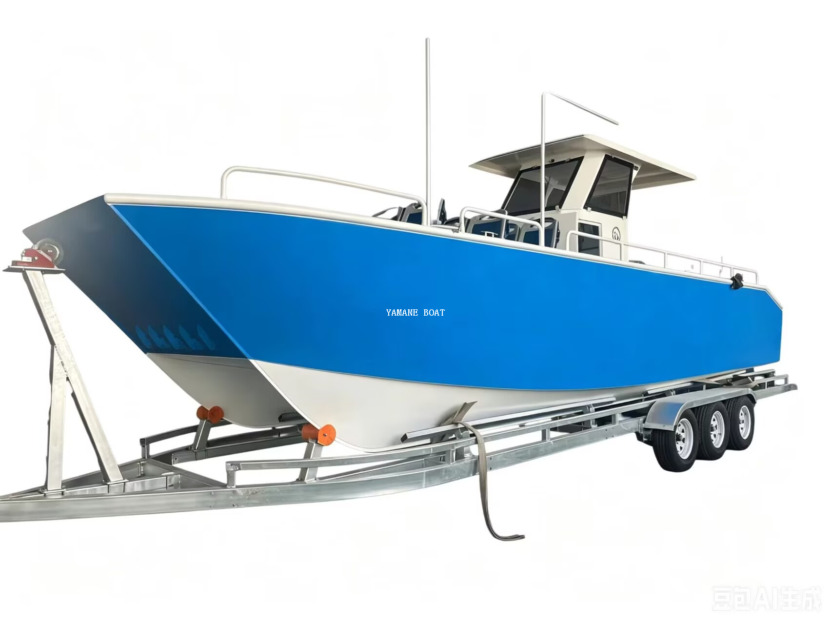 Bateau à passagers catamaran en aluminium ouvert de 32 pieds avec 20 sièges 