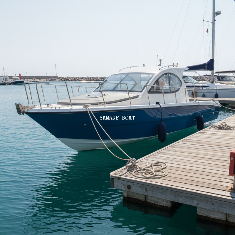 Yacht de bateau de pêche en fibre de verre à cabine complète de 9,5 m