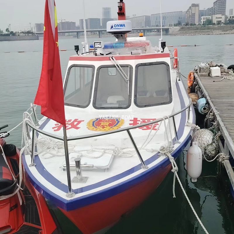 Police en aluminium de bateau de travail de sauvetage de pilote de patrouille de 8,76 m