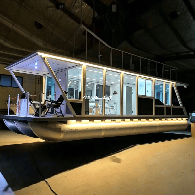 Bateau ponton en aluminium SG1150N 11,5 m, yacht Yamane