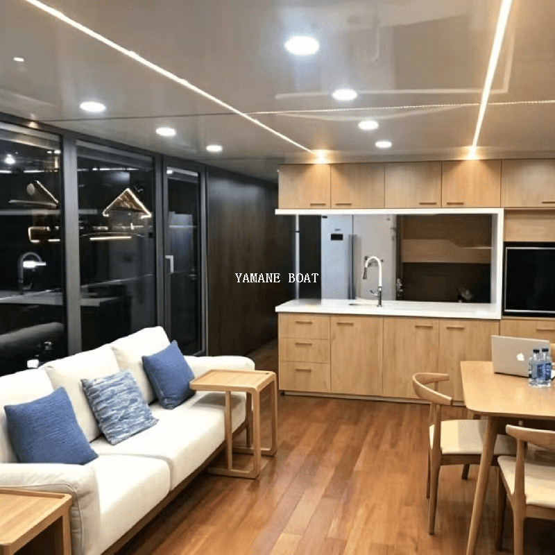 Bateau ponton en aluminium de 11,8 m