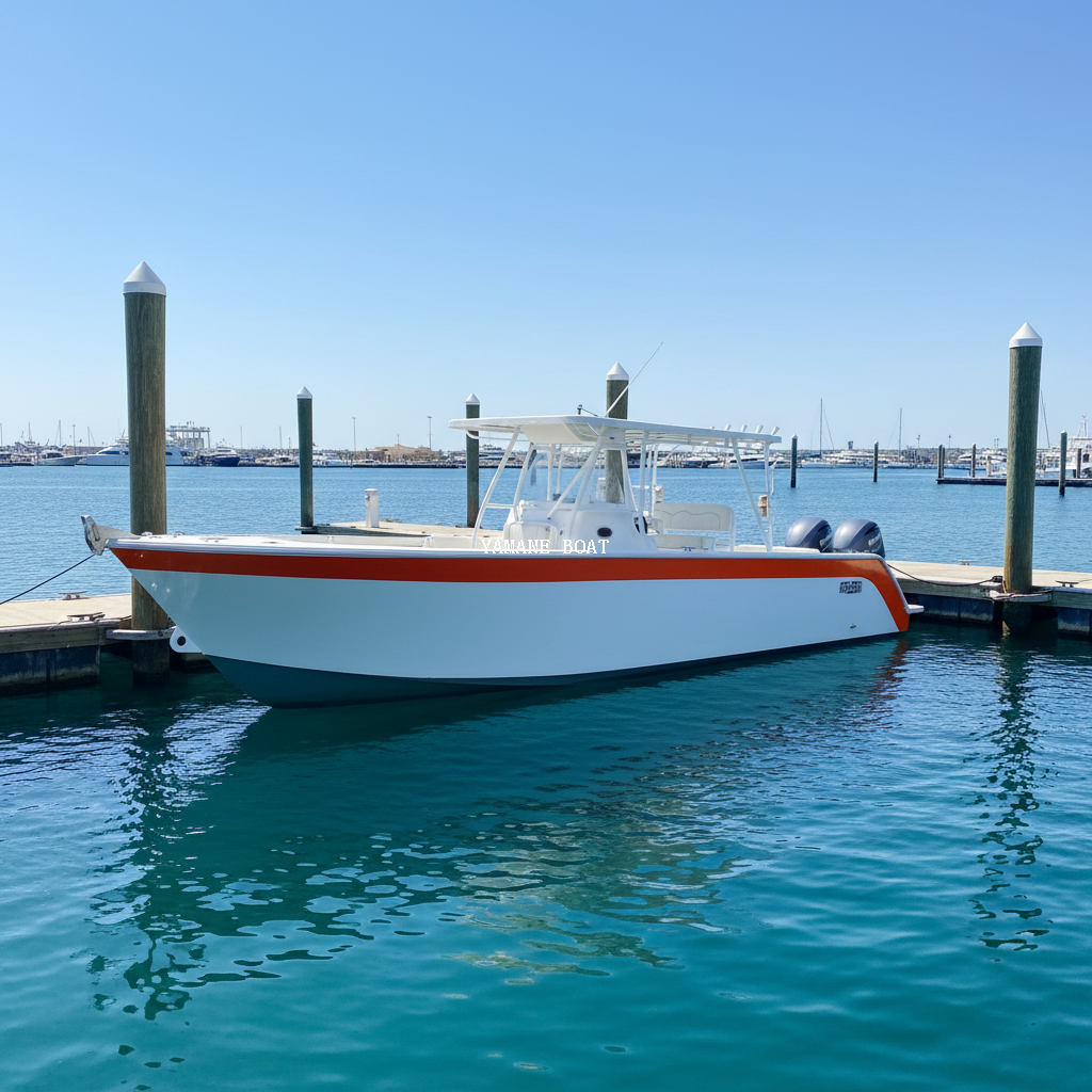 Yacht à grande vitesse de bateau de pêche de chapiteau en aluminium de 32 pieds 9,7 m