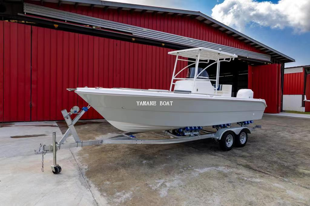 Bateau de thon de pêche de console centrale de fibre de verre de yacht de Yamane de 24 pieds 7,20 m 