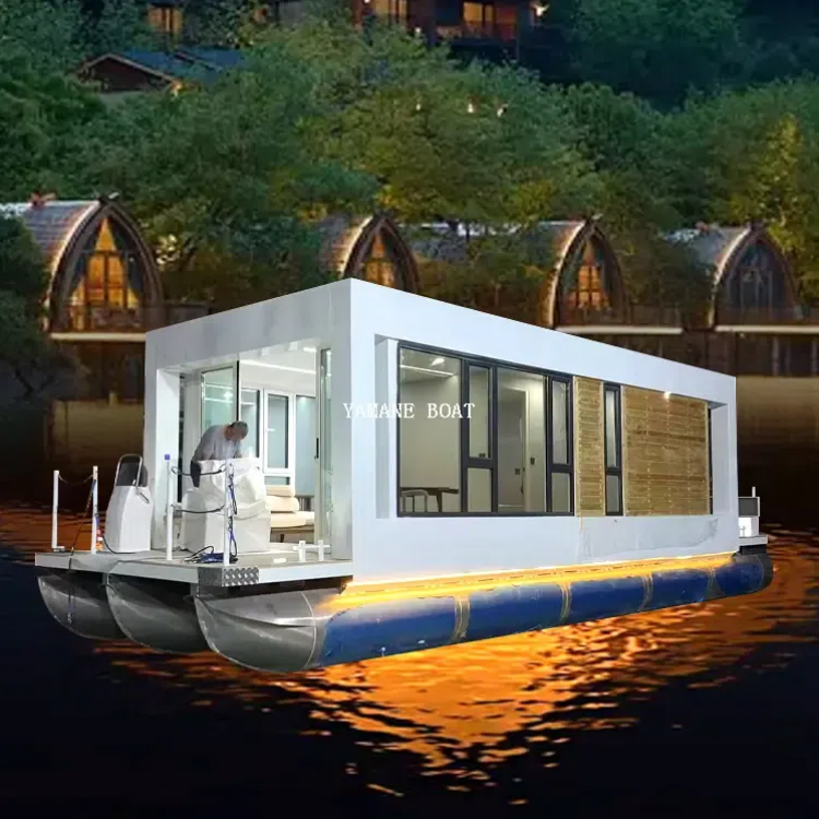 bateau ponton en aluminium